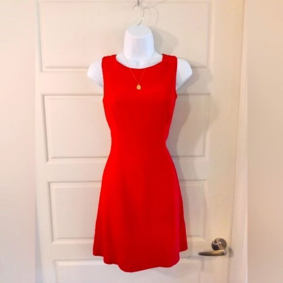 Vintage Hugo Buscati Silk Red Mini Dress - Picture 1 of 3